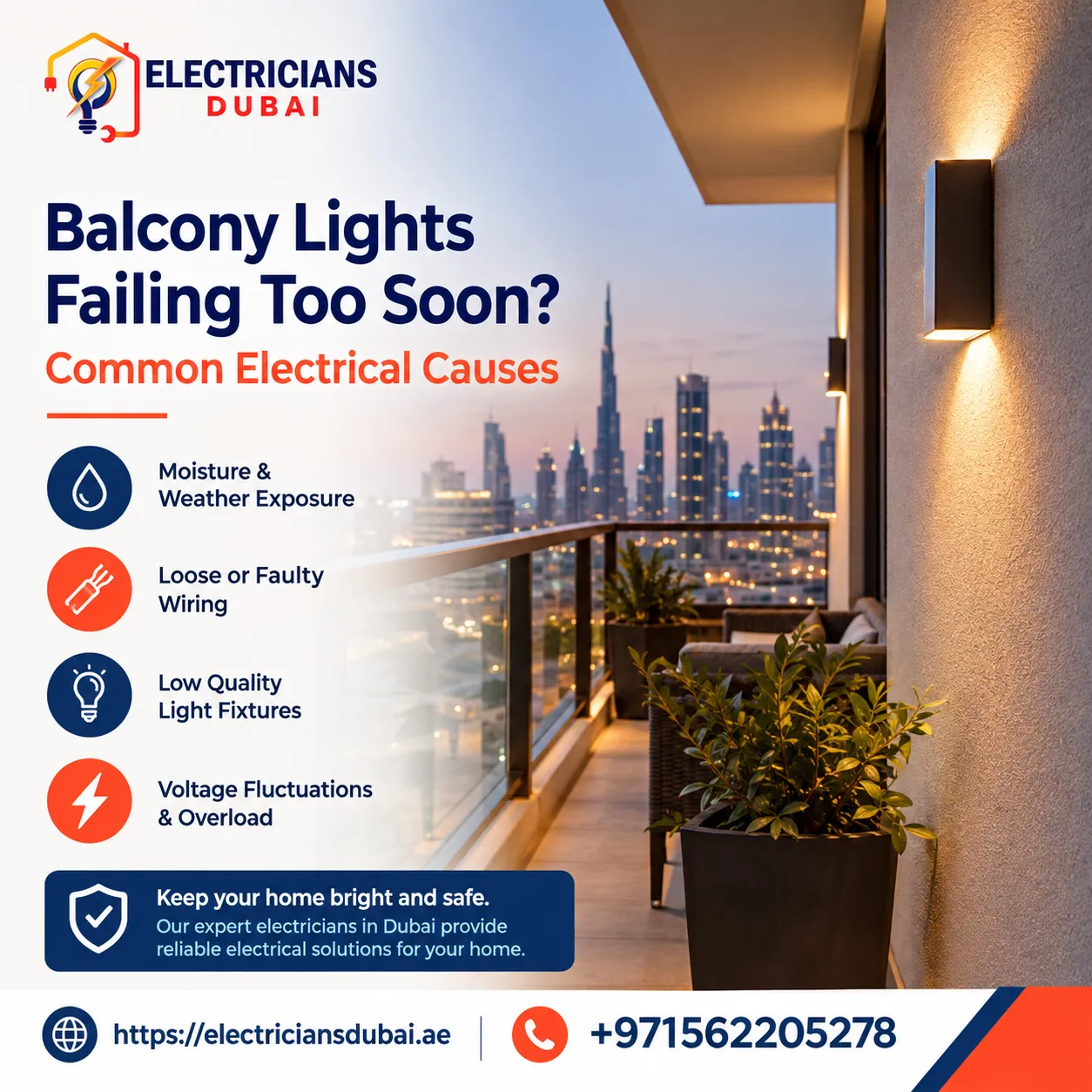 Balcony Lights Failing Again? Common Electrical Causes to Know