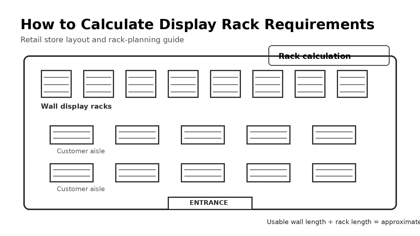 How to Calculate Display Rack Requirements for a New Store