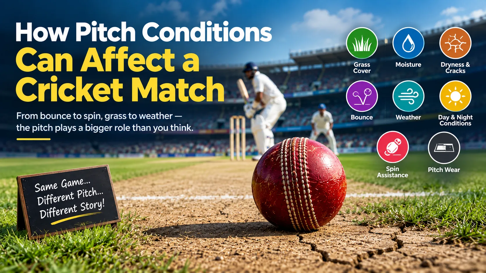 How Pitch Conditions Can Affect a Cricket Match