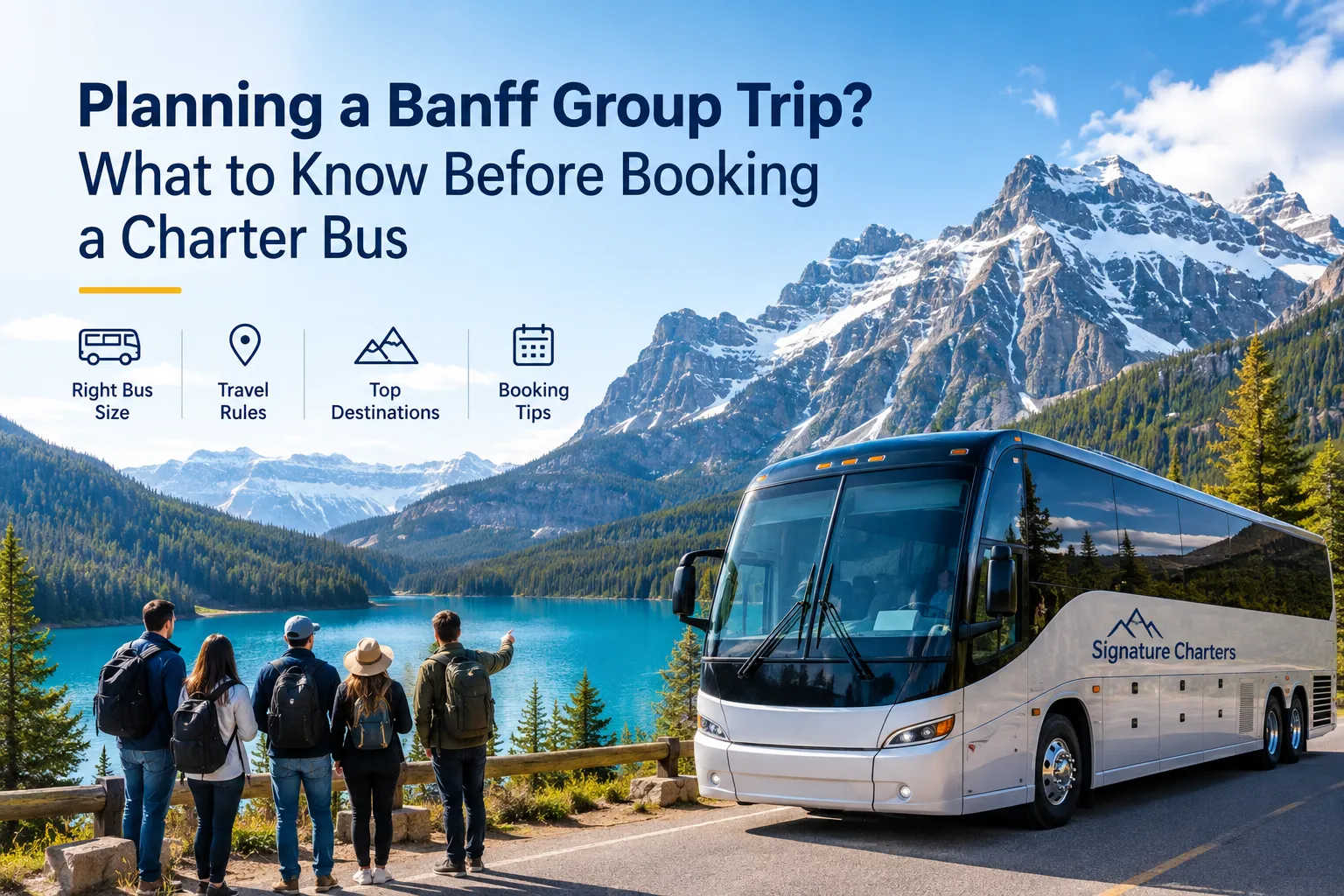 Planning a Banff Group Trip? What to Know Before Booking a Charter Bus