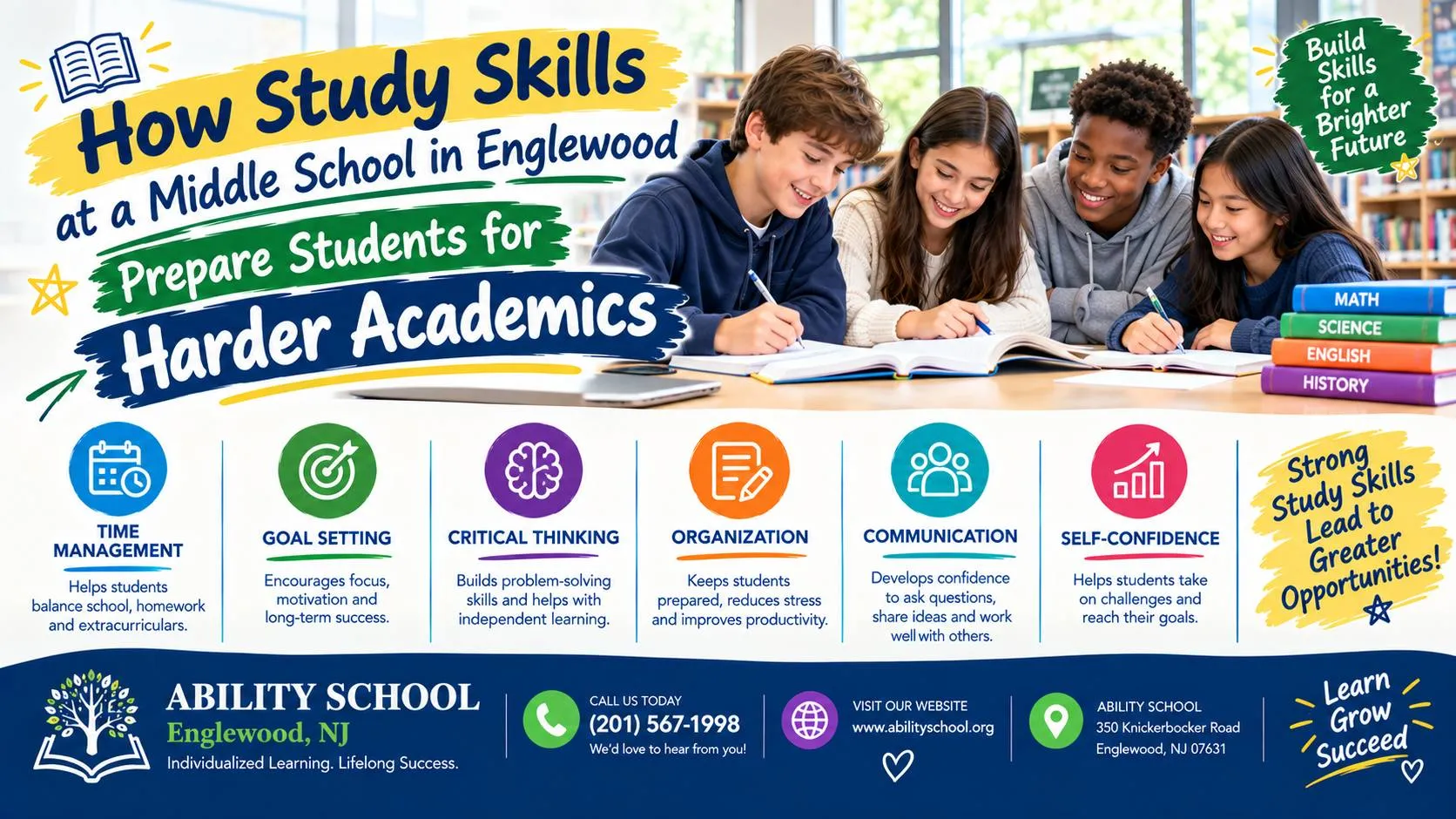 How Study Skills at a Middle School in Englewood Prepare Students for Harder Academics