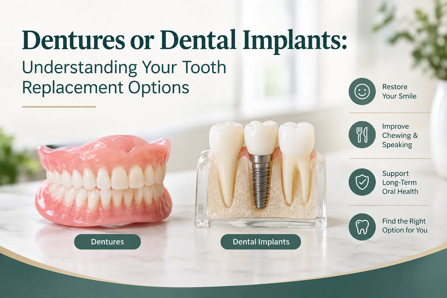 Dentures or Dental Implants: Understanding Your Tooth Replacement Options