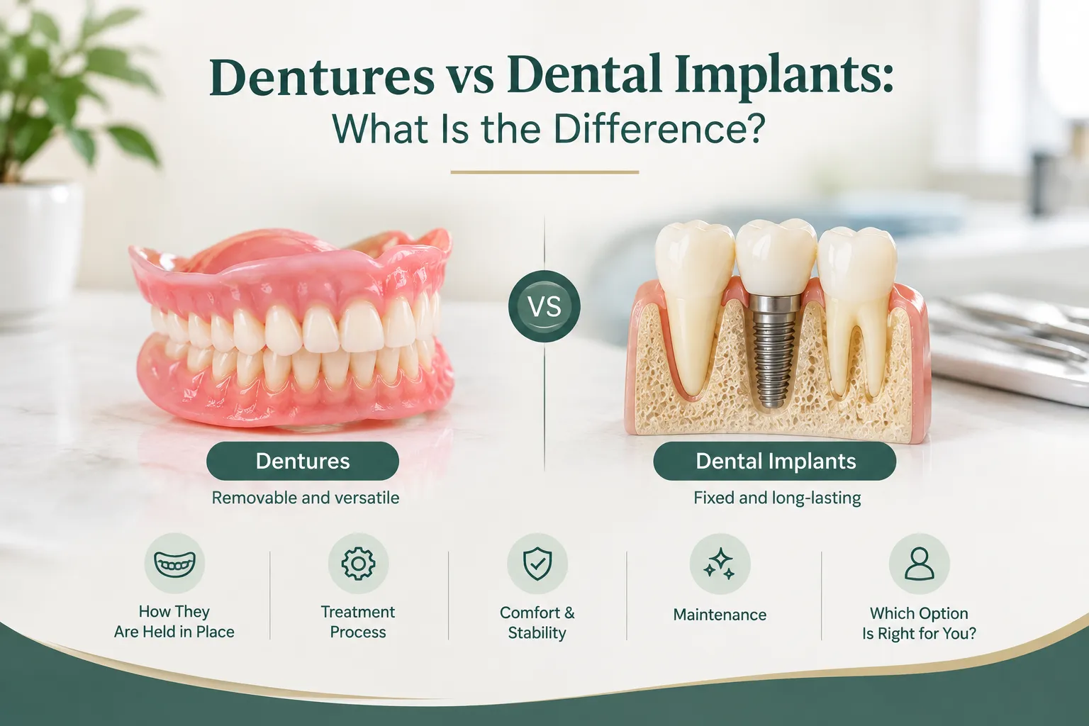 Dentures or Dental Implants: Understanding Your Tooth Replacement Options