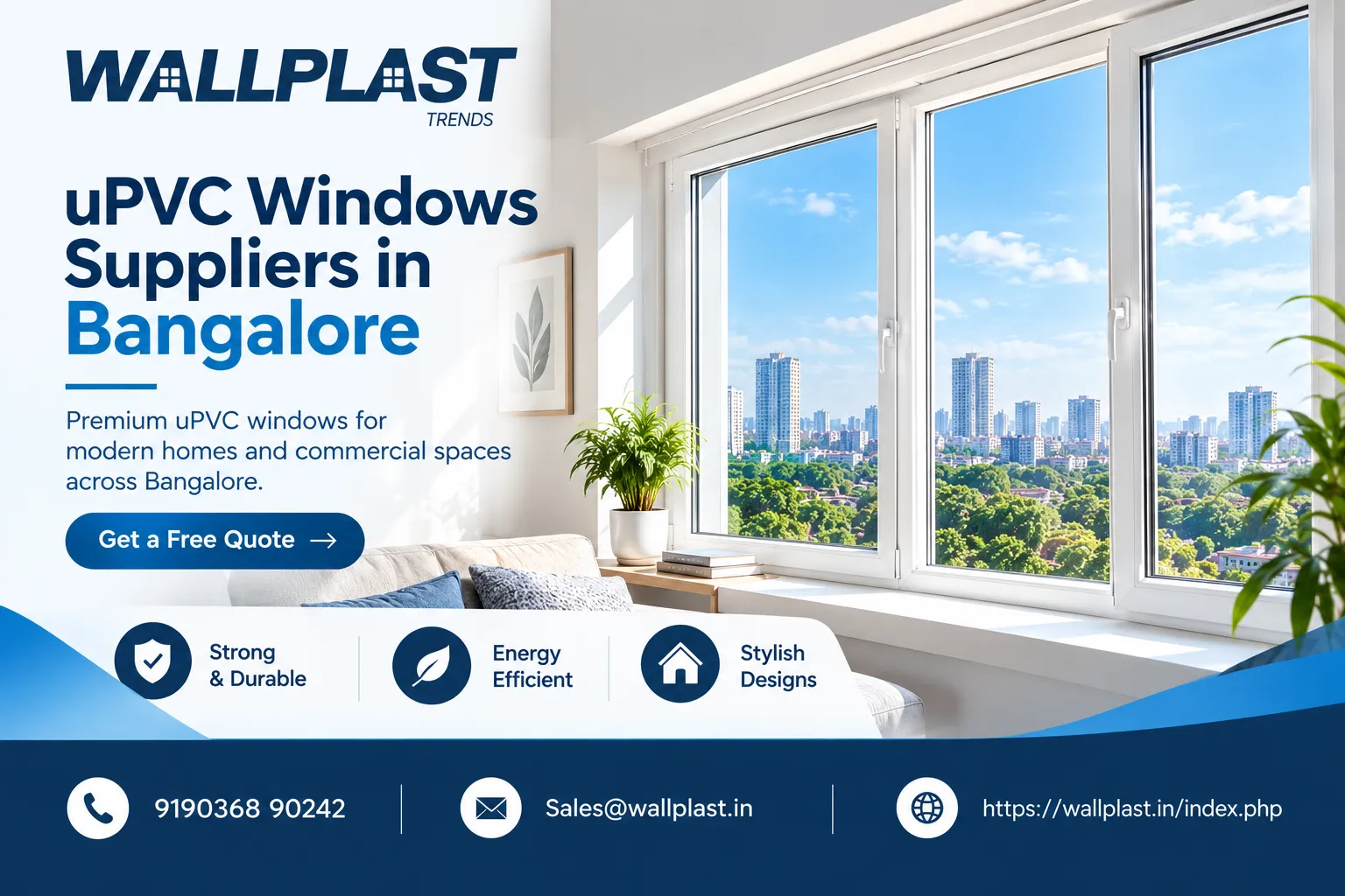 Need New Windows and Doors? A Guide to uPVC Solutions in Bangalore