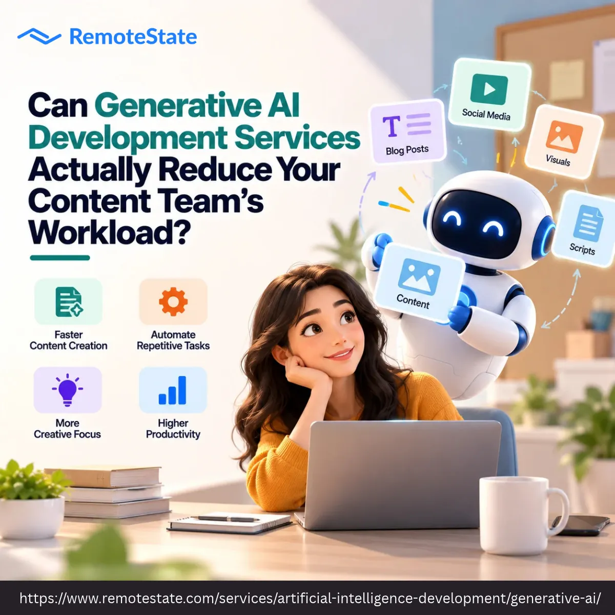 Can Generative AI Development Services Actually Reduce Your Content Team's Workload?