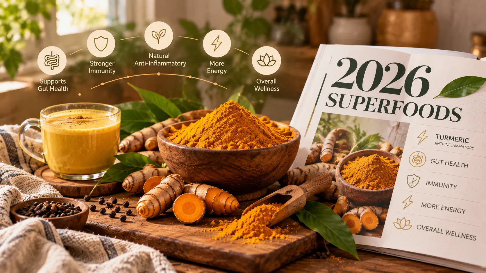 Turmeric Just Made the 2026 Superfoods List Again. Here's Why It Keeps Earning Its Spot