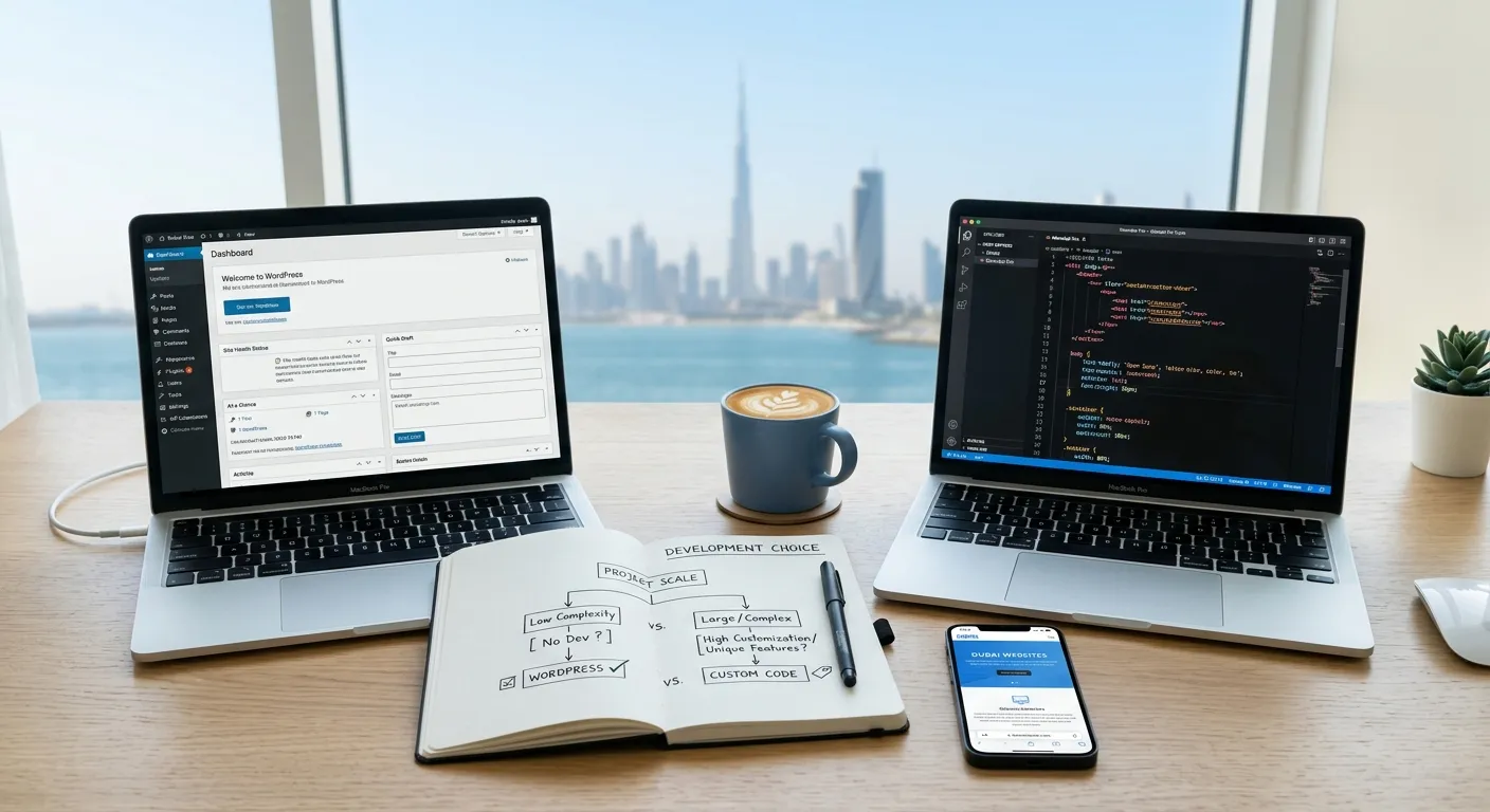 WordPress vs. Custom Development: A Practical Decision Framework
