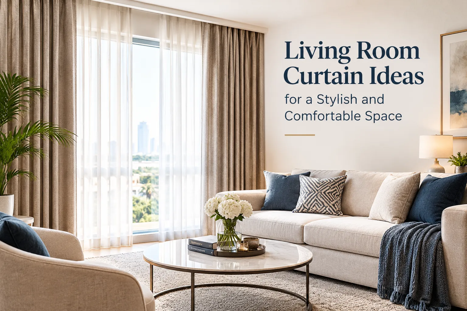 Living Room Curtain Ideas for a Stylish and Comfortable Space