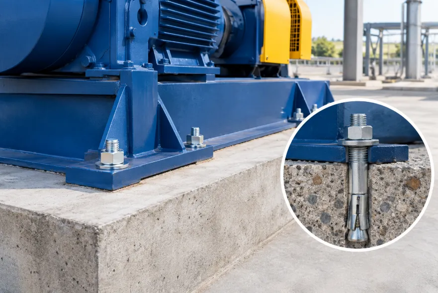 How Do Anchor Bolts Help Secure Heavy Equipment to Concrete Foundations?