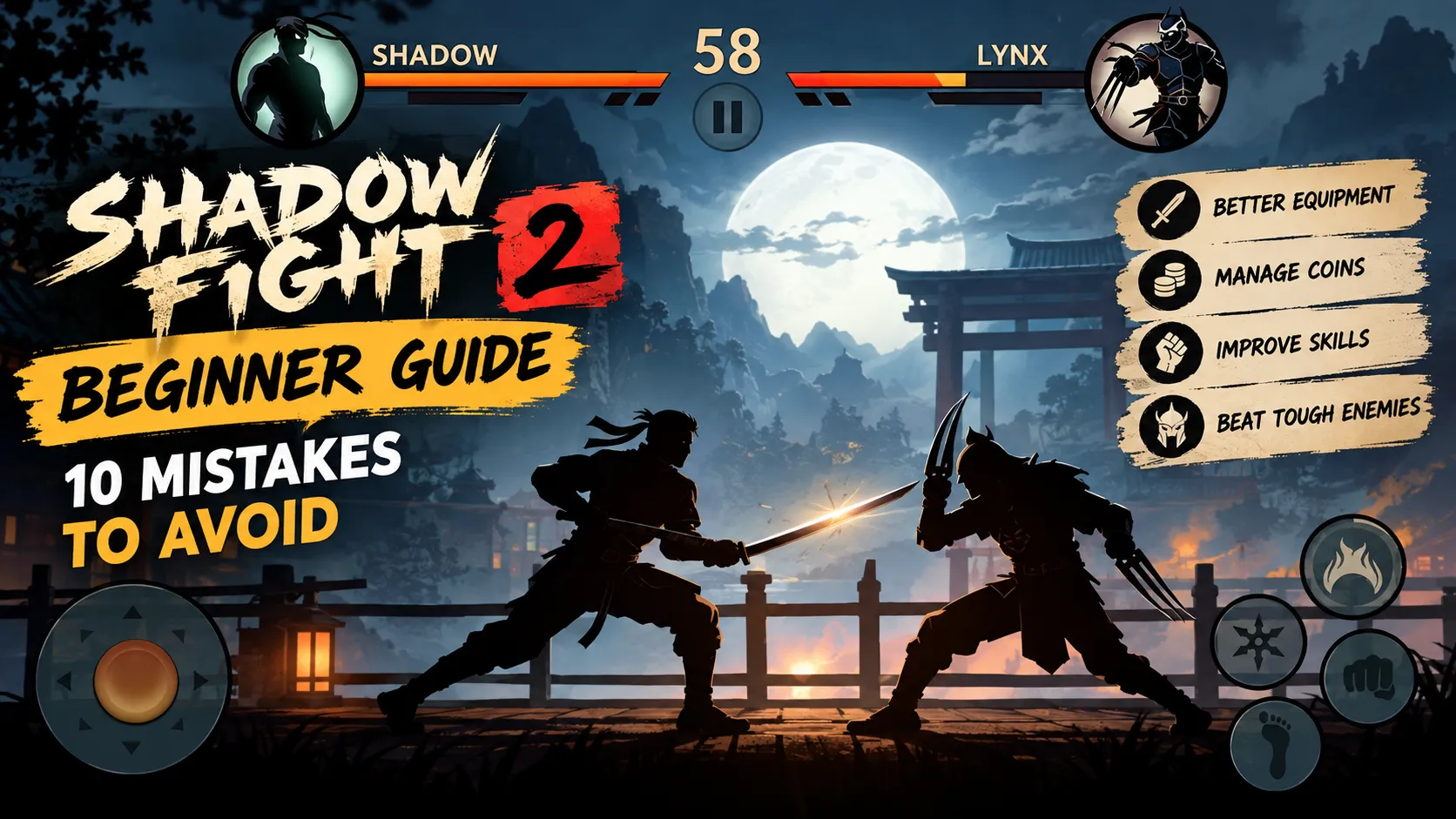 Shadow Fight 2 Beginner Guide: 10 Mistakes New Players Should Avoid