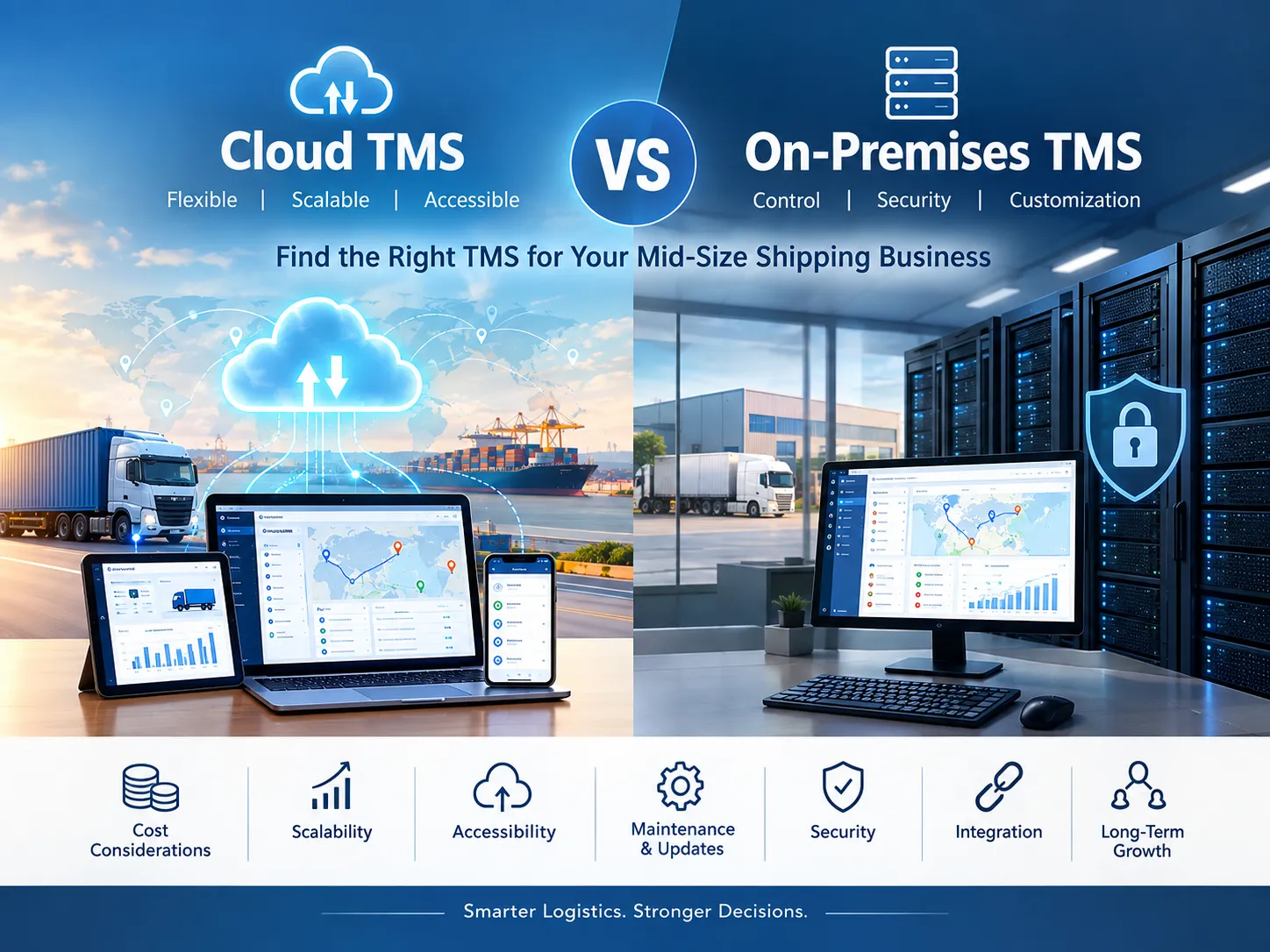 Cloud TMS vs. On-Premises TMS: What Mid-Size Shippers Need to Know