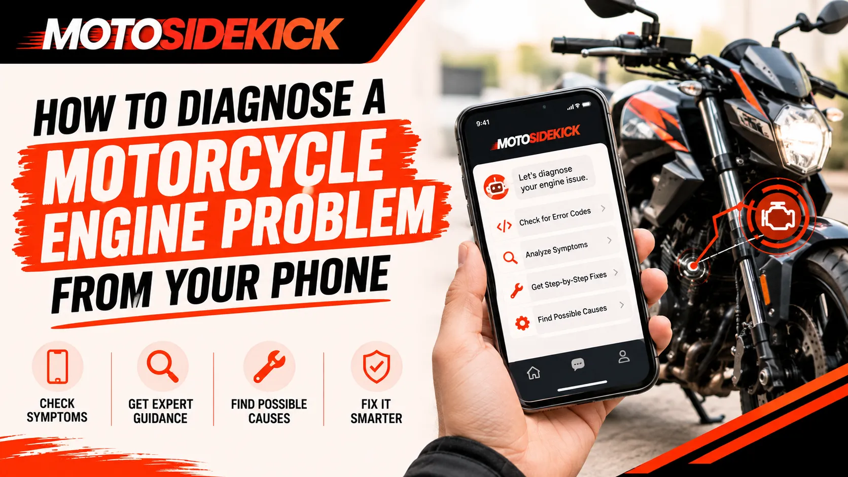 How to Diagnose a Motorcycle Engine Problem From Your Phone