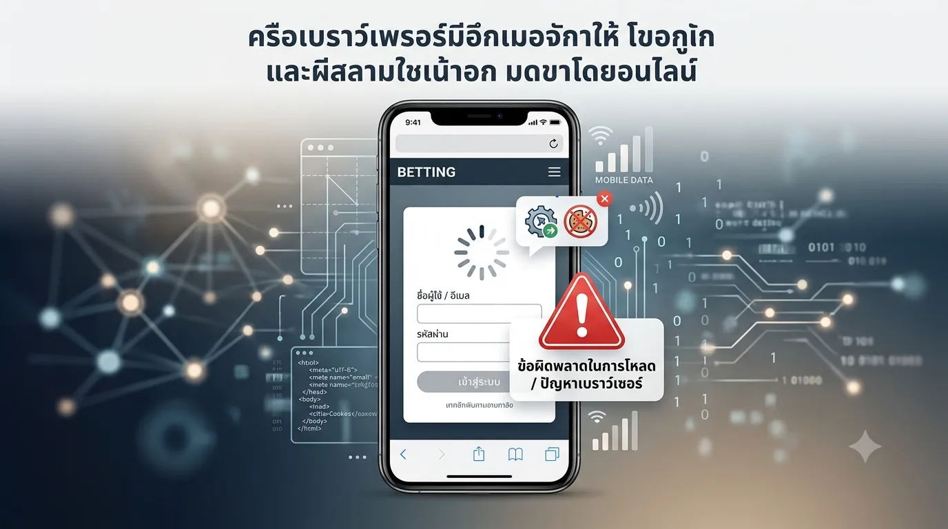 ทำไมเบราว์เซอร์บนมือถือจึงอาจทำให้เกิดปัญหาในการเข้าสู่ระบบหรือแสดงผลบนเว็บพนัน?