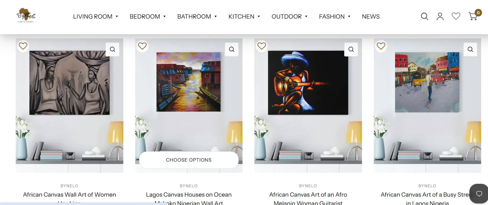 African Canvas Artwork, Table Runners, Placemats & Bathroom Decor for a Distinctive Home