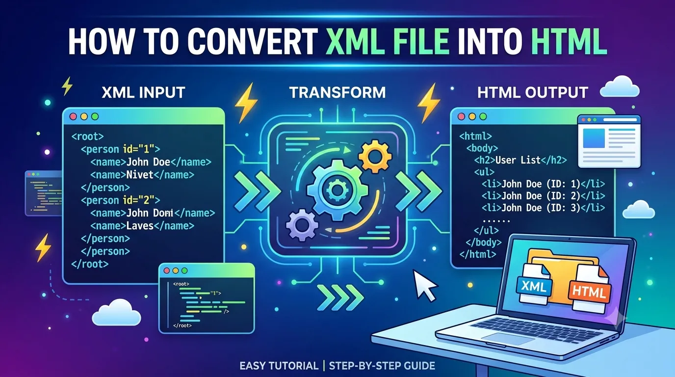 How to Convert XML File into HTML?
