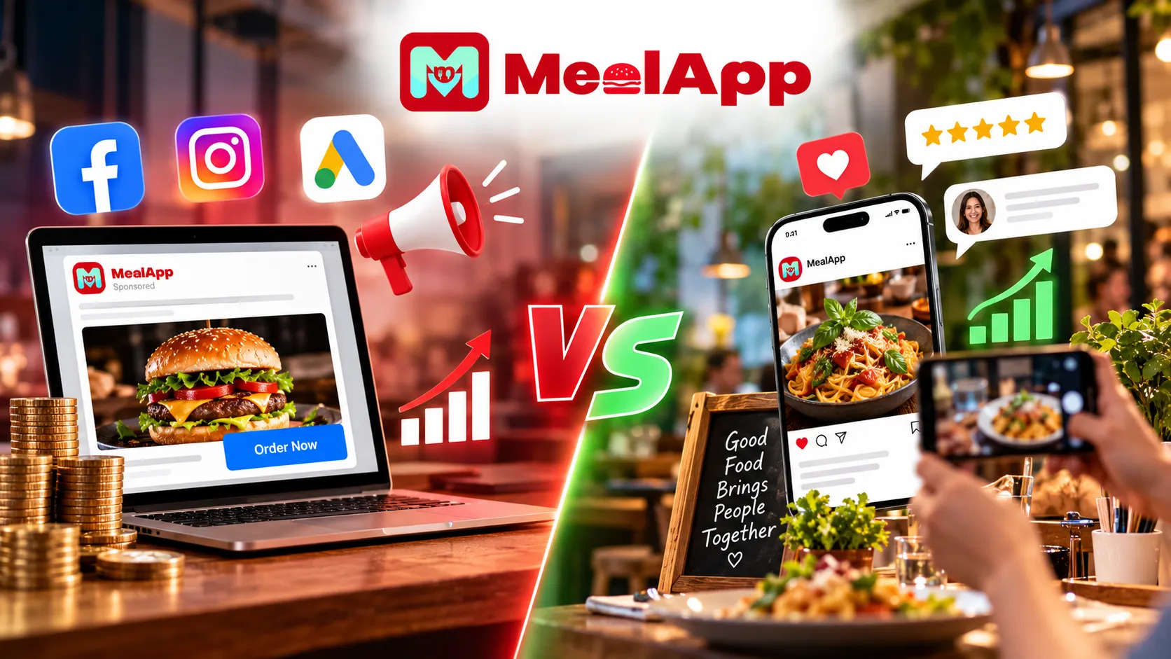 Restaurant Advertising vs. Organic Marketing: Which Is Better?