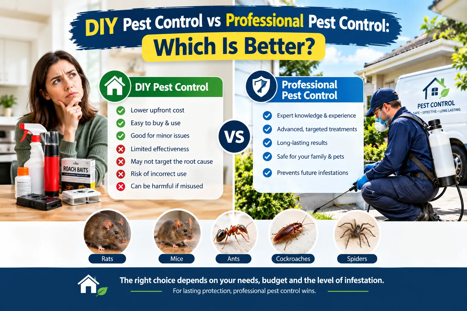 DIY Pest Control vs Professional Pest Control: Which Is Better?