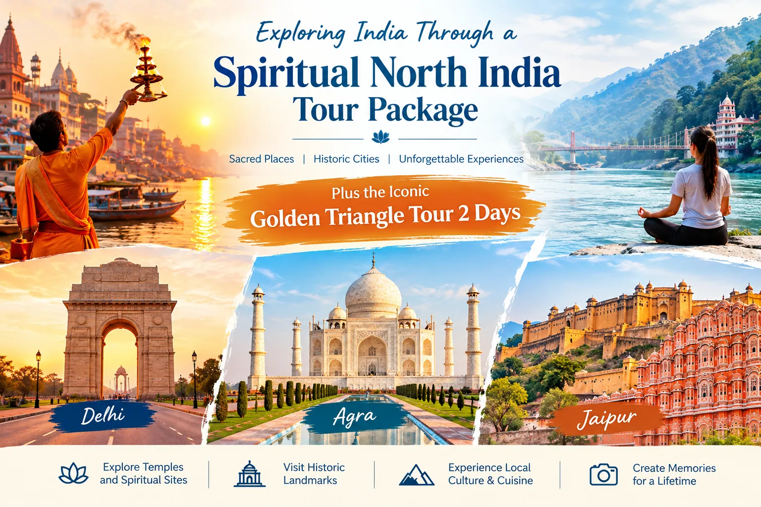 Exploring India Through a Spiritual North India Tour Package