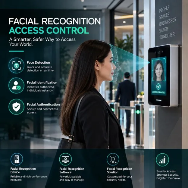 Cutting-Edge Facial Recognition Systems for Secure Entry in Saudi Arabia  Facial Recognition System technology gives Saudi organizations genuine secure access rather than mere convenience. Face Detection and Facial Identification verify presence and identity, while rigorous Facial Authentication clo