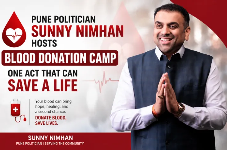 Pune Politician Sunny Nimhan Hosts Blood Donation Camp: One Act That Can Save a Life