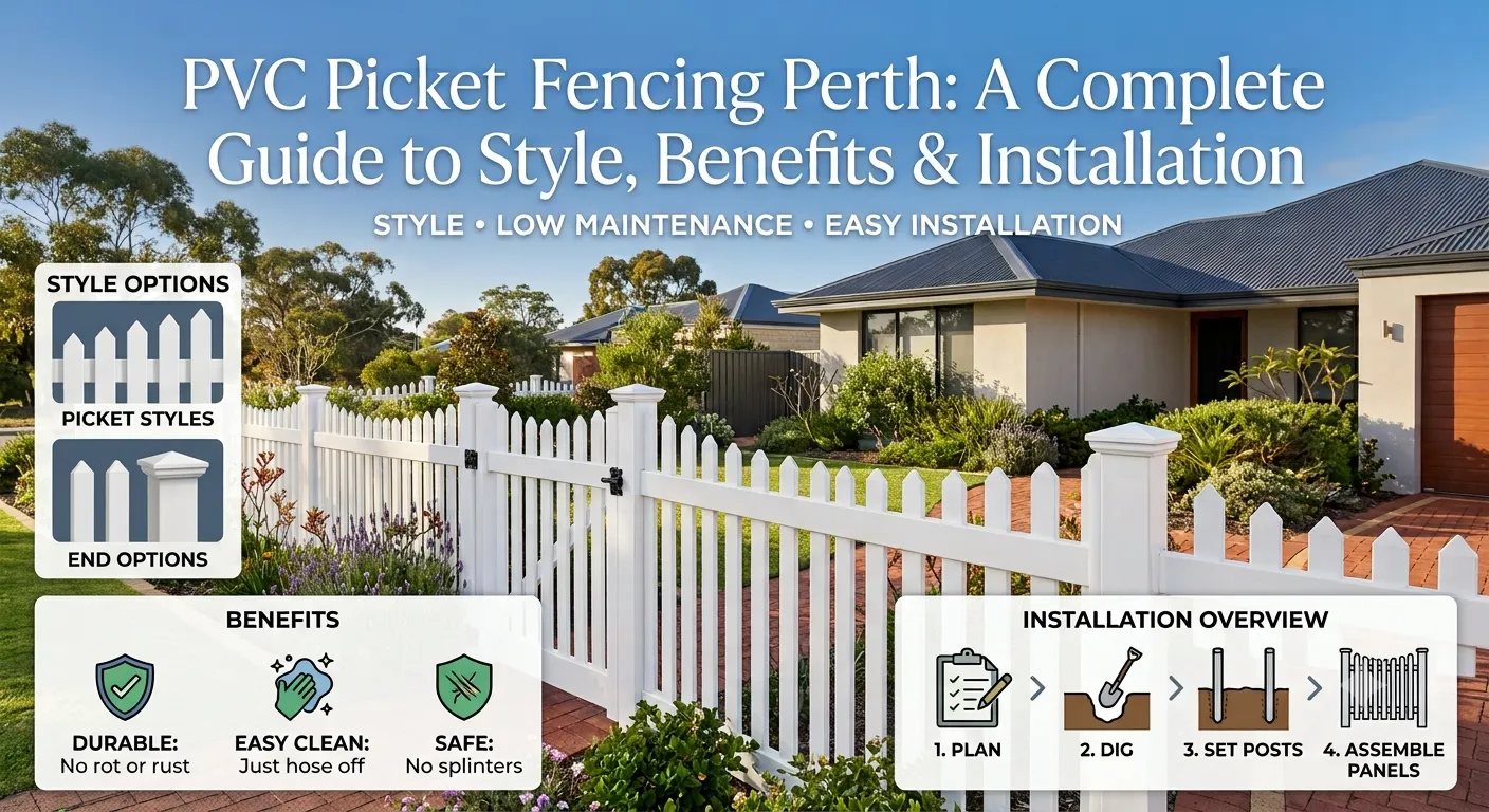 PVC Picket Fencing Perth: A Complete Guide to Style, Benefits & Installation