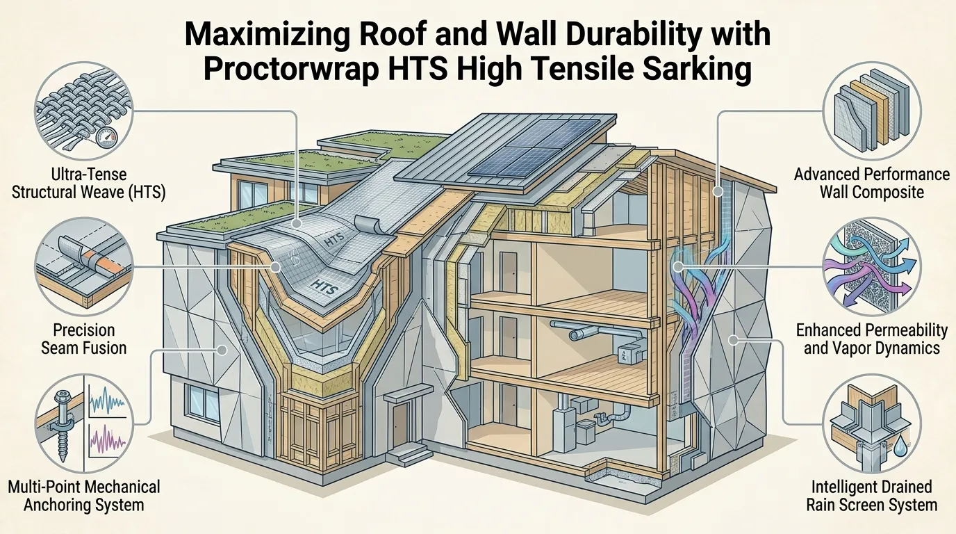 Maximizing Roof and Wall Durability with Proctorwrap HTS High Tensile Sarking