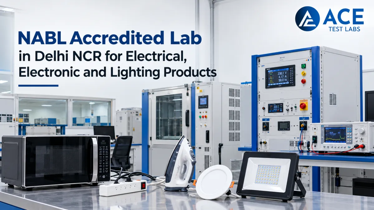NABL Accredited Lab in Delhi NCR for Electrical, Electronic and Lighting Products
