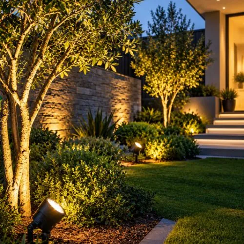 Elevate Exterior Design Using Landscaping Flood Lights With Style