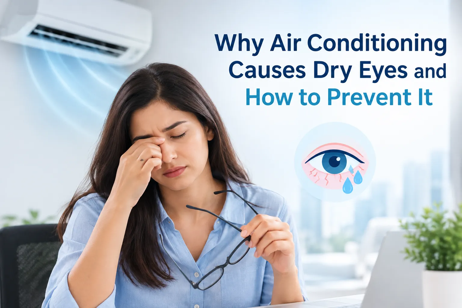 Why Air Conditioning Causes Dry Eyes and How to Prevent It