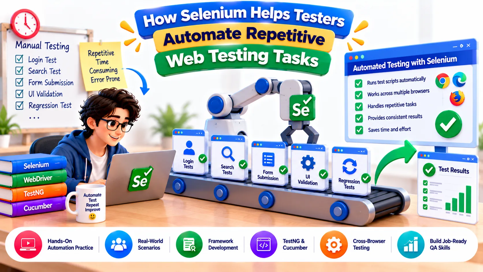 How Selenium Helps Testers Automate Repetitive Web Testing Tasks