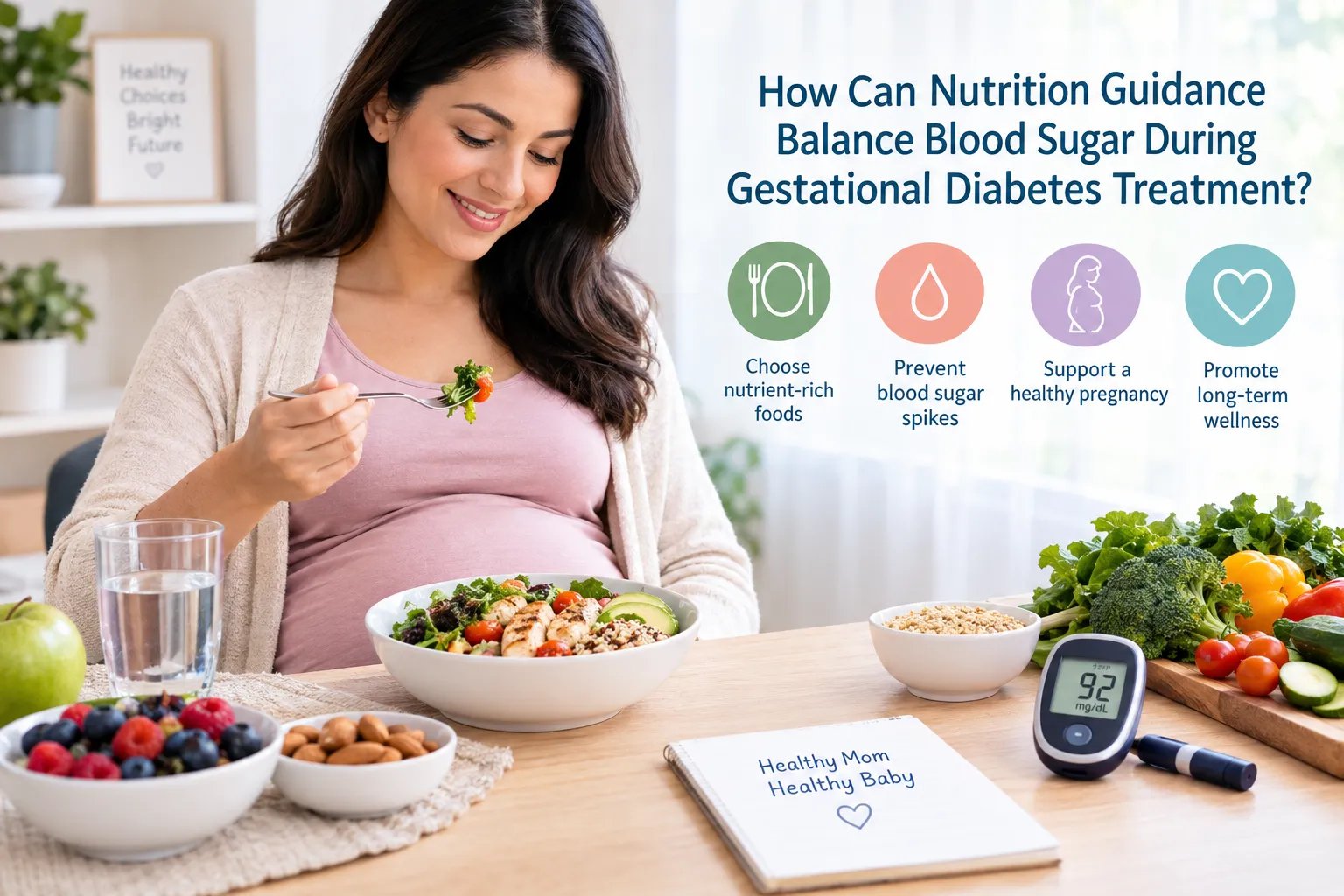 How Can Nutrition Guidance Balance Blood Sugar During Gestational Diabetes Treatment?