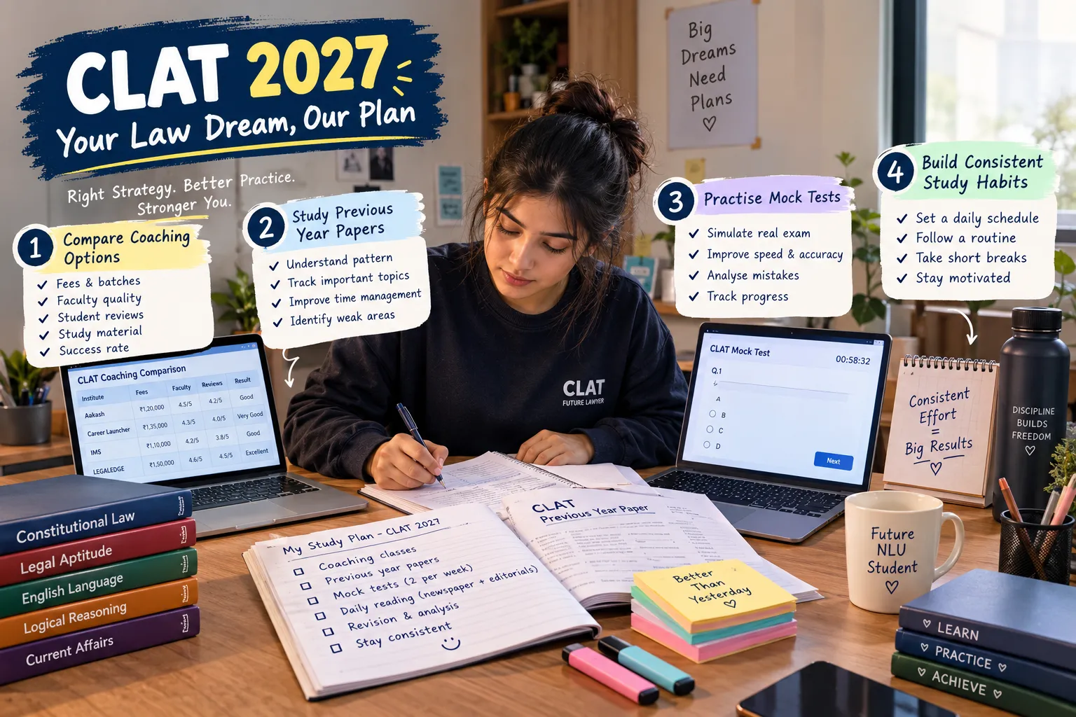 From First Question to Final Mock: Building Better CLAT 2027 Habits