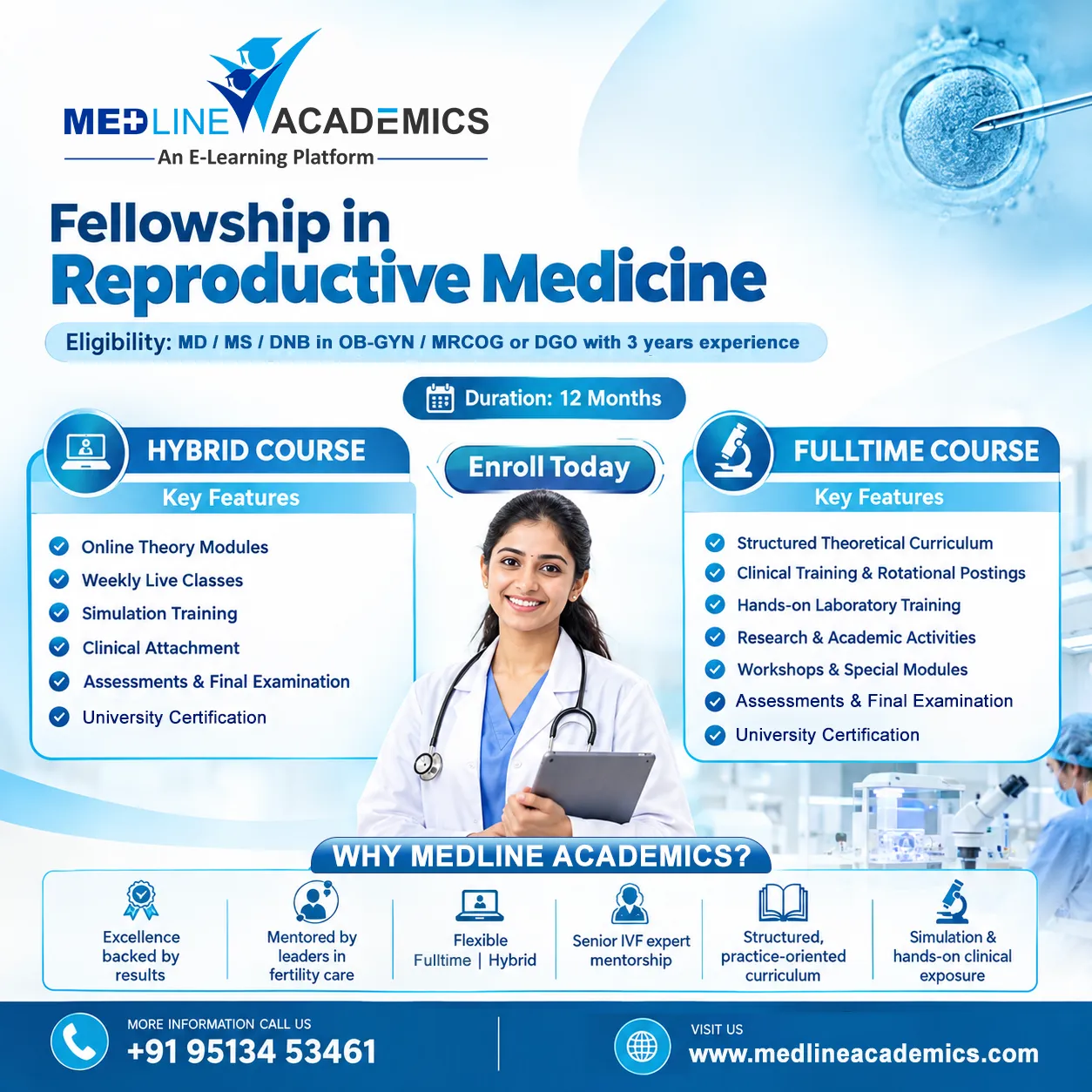 Fellowship in Infertility: Advance Your Career in Reproductive Medicine in Bangalore