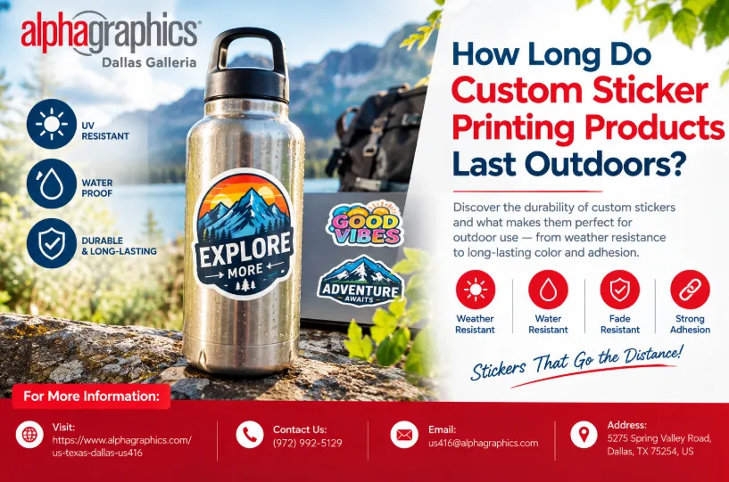 How Long Do Custom Sticker Printing Products Last Outdoors?