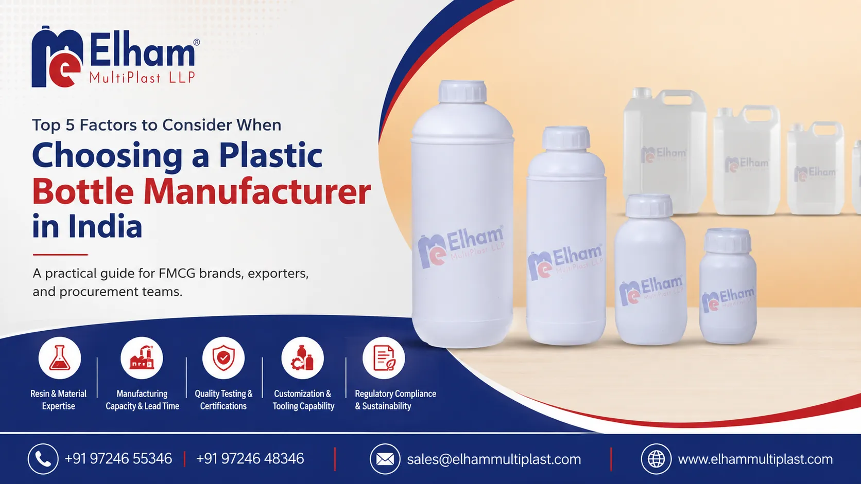 Top 5 Factors to Consider When Choosing a Plastic Bottle Manufacturer in India