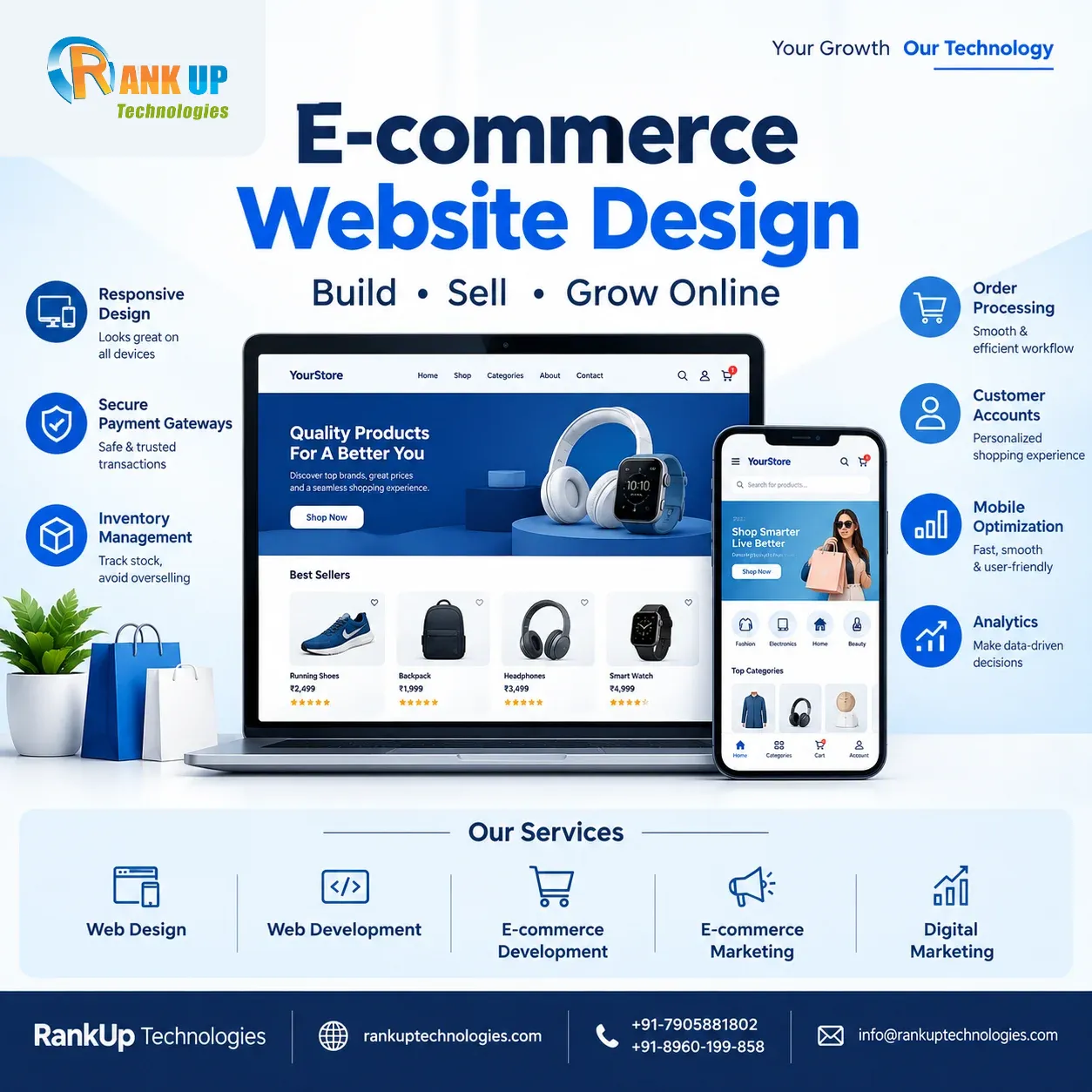 E-commerce Website Design: Building Online Stores That Turn Visitors into Customers