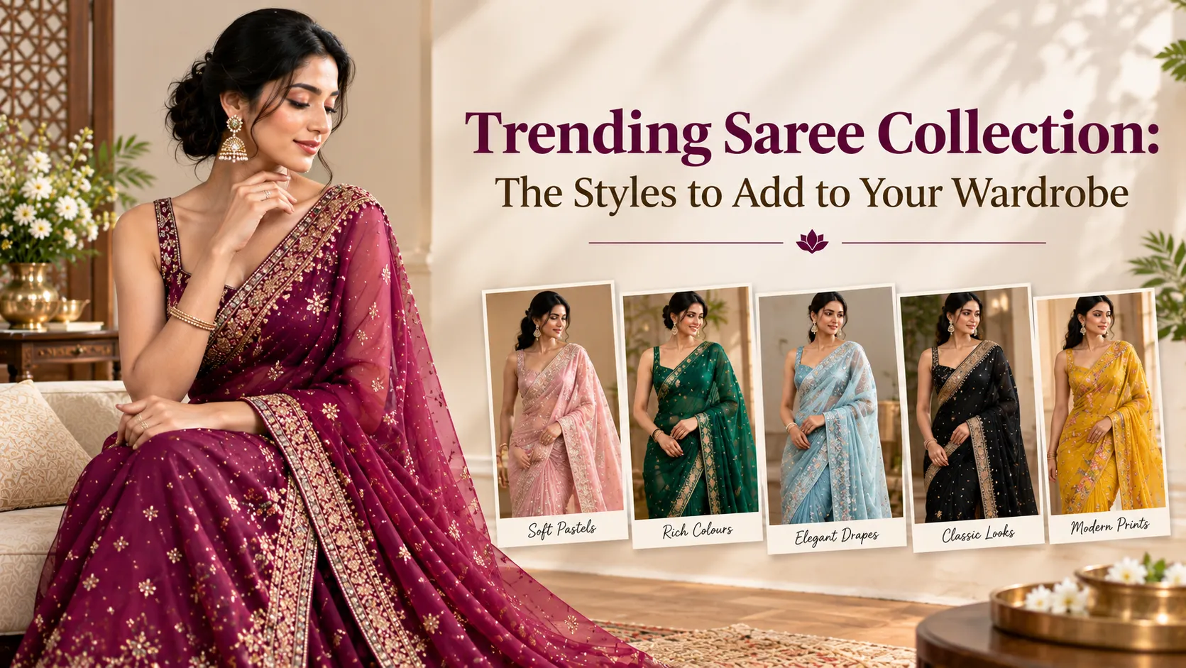 Trending Saree Collection: The Styles to Add to Your Wardrobe