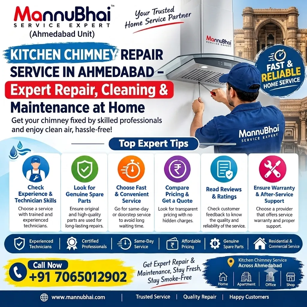 Kitchen Chimney Repair Service in Ahmedabad – Expert Repair, Cleaning & Maintenance at Home