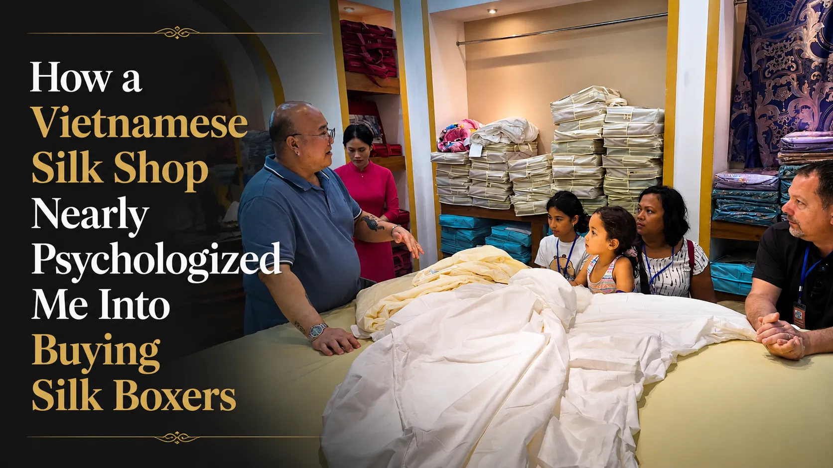 How a Vietnamese Silk Shop Nearly Psychologied Me Into Buying Silk Boxers