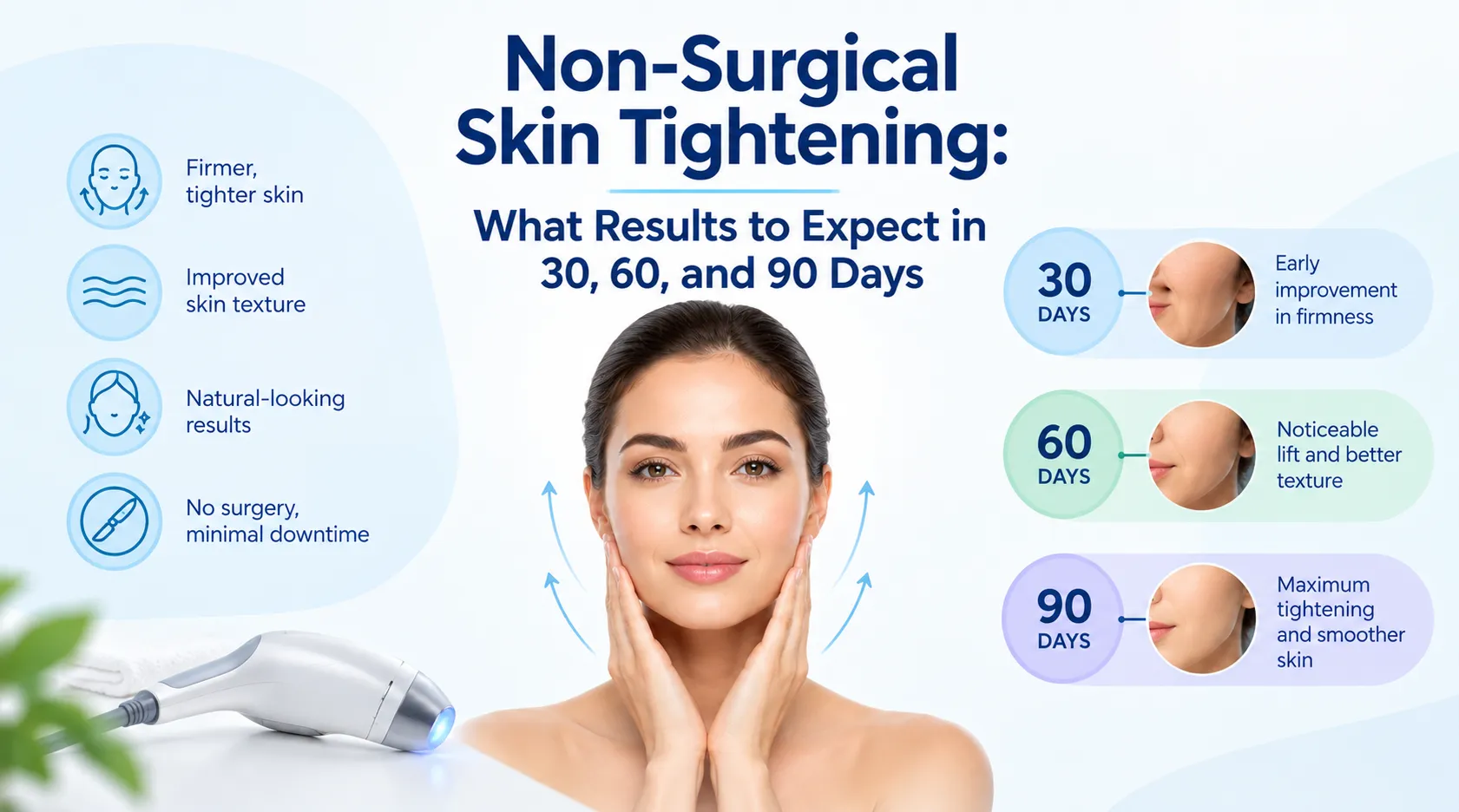 Non Surgical Skin Tightening: What Results to Expect in 30, 60, and 90 Days