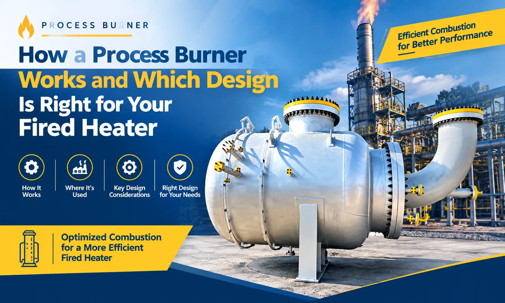 How a Process Burner Works and Which Design Is Right for Your Fired Heater