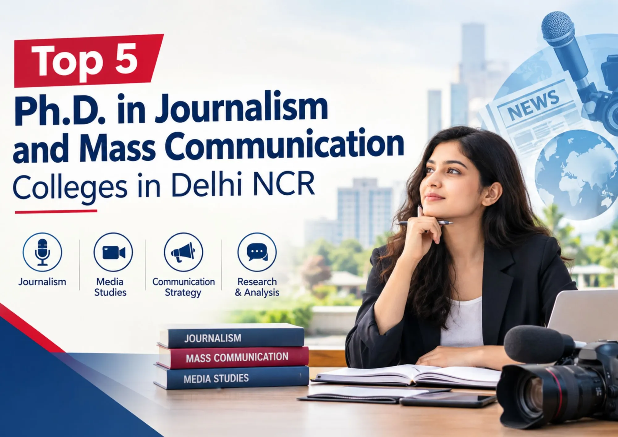 Top 5 Ph.D. in Journalism and Mass Communication Colleges in Delhi NCR