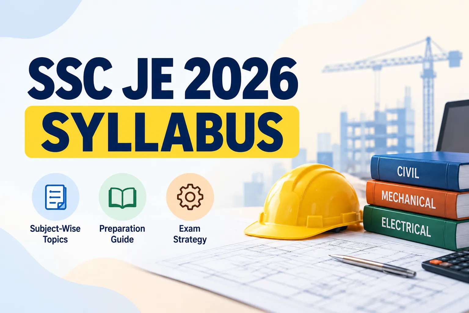 SSC JE 2026 Syllabus: Subject-Wise Topics & Preparation Guide