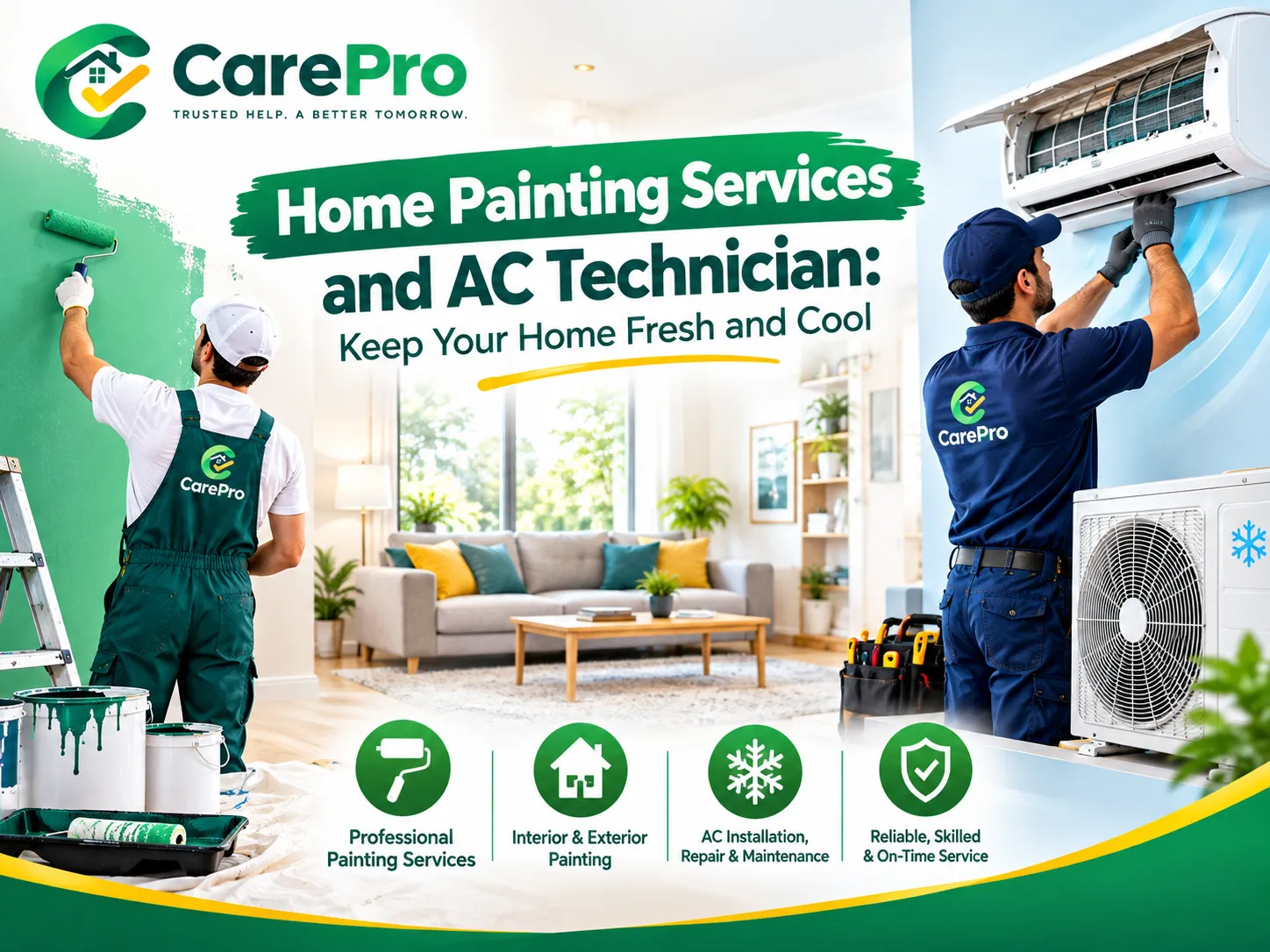 Home Painting Services and AC Technician: Keep Your Home Fresh and Cool