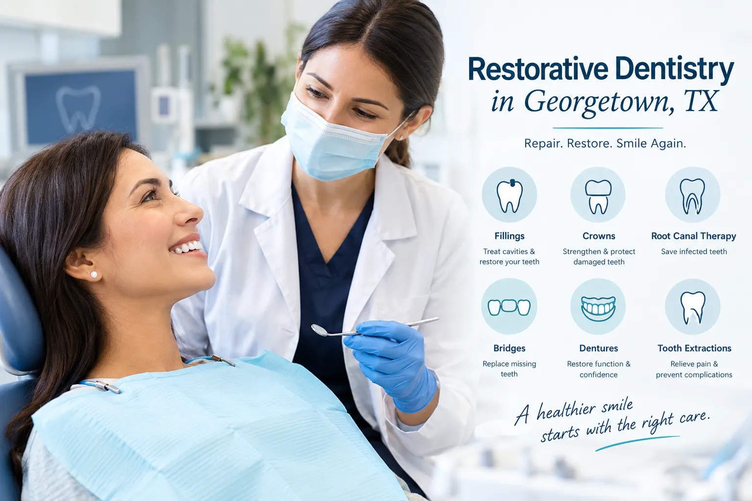 Restorative Dentistry in Georgetown, TX: Complete Guide to Restoring Your Smile