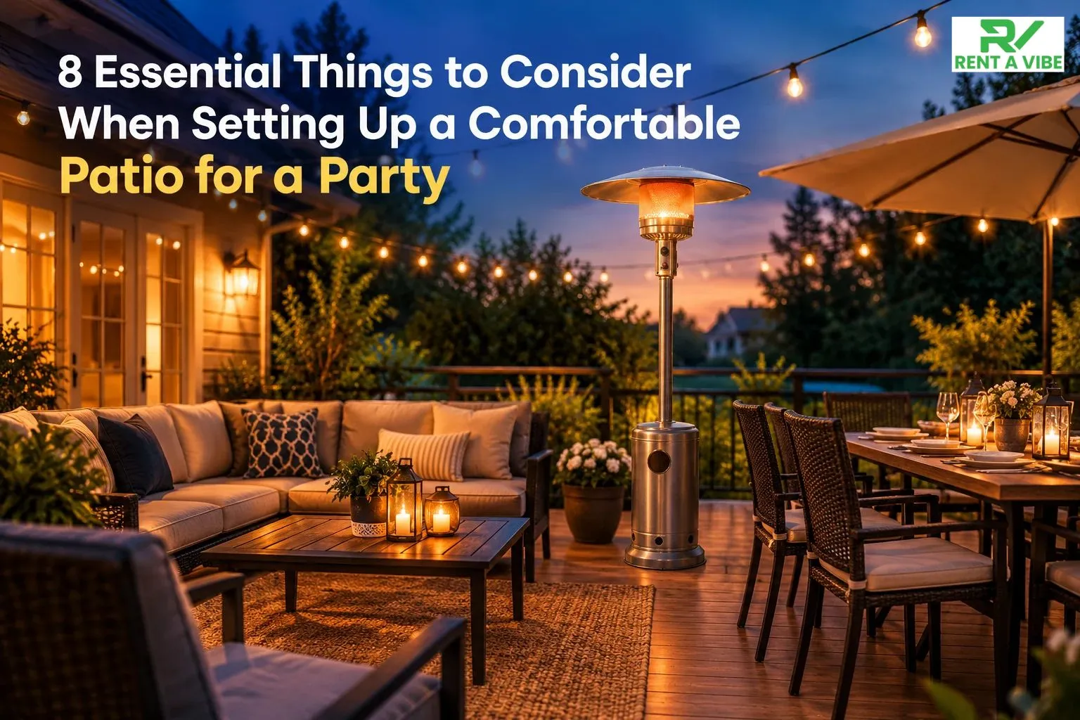 8 Essential Things to Consider When Setting Up a Comfortable Patio for a Party