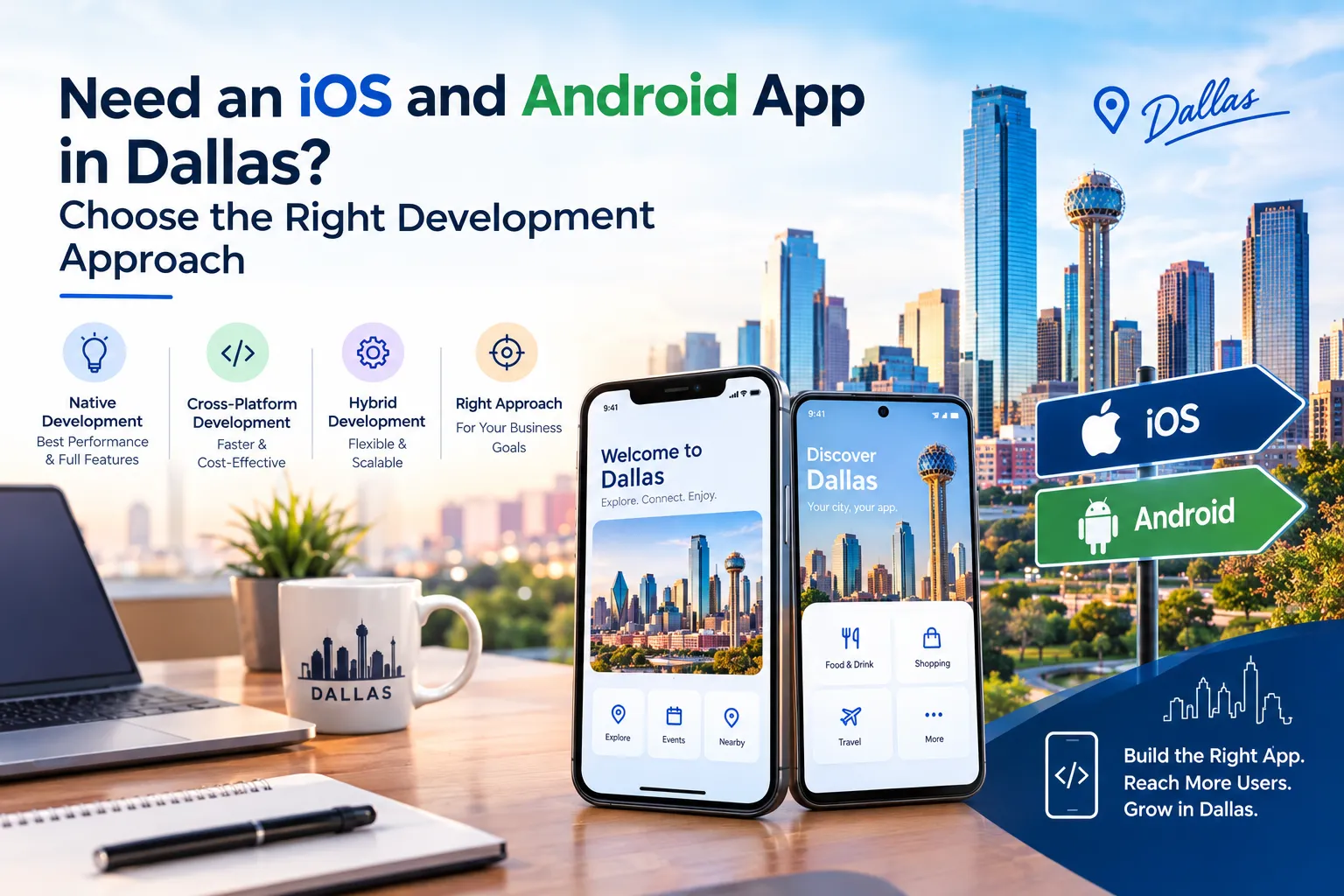 Need an iOS and Android App in Dallas? Choose the Right Development Approach