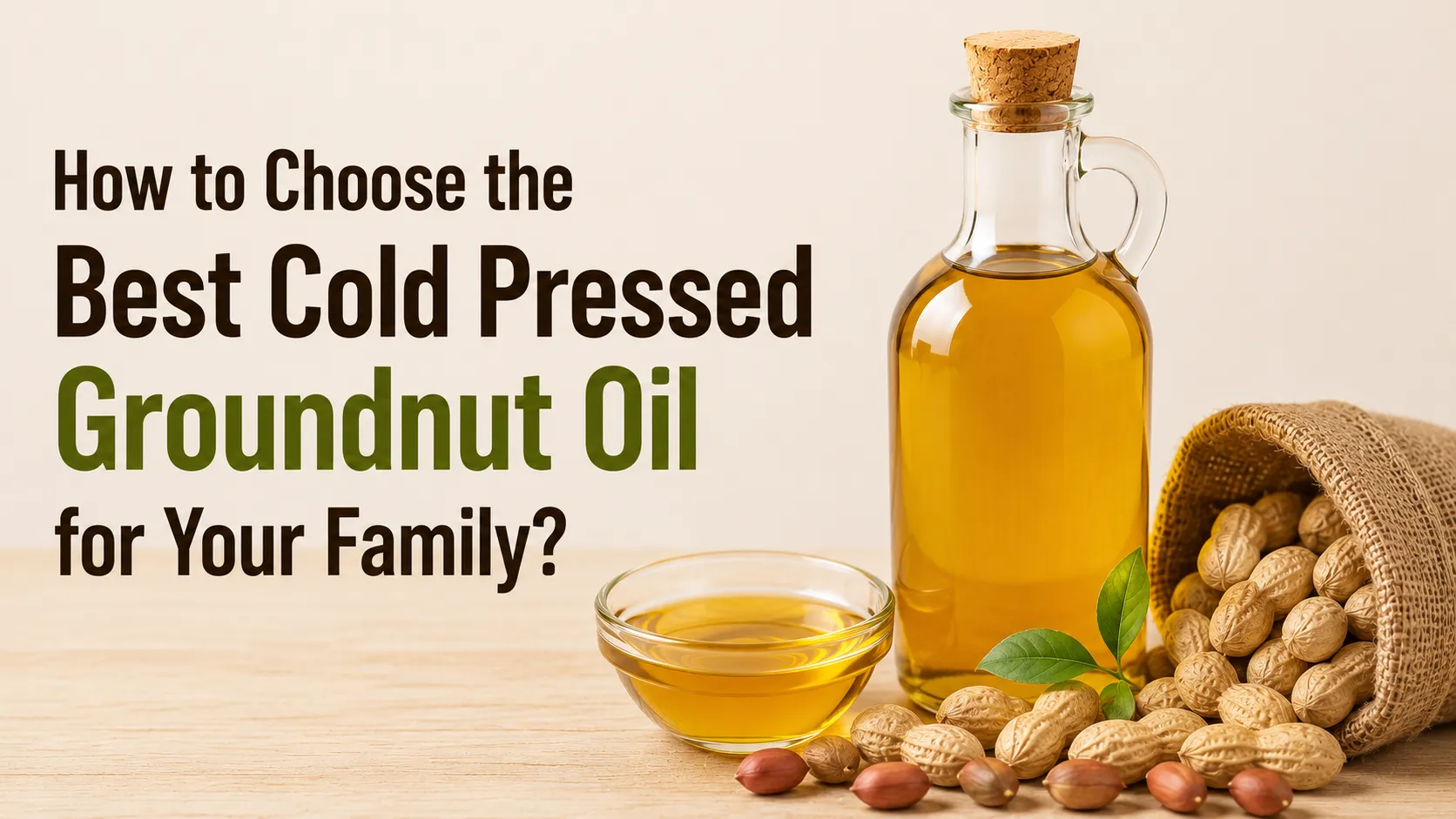 How to Choose the Best Cold Pressed Groundnut Oil for Your Family?