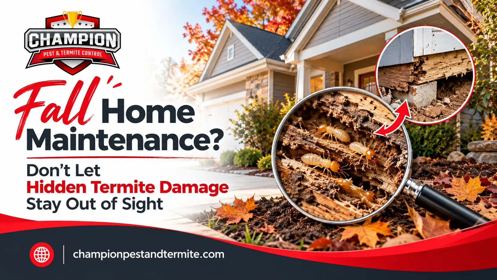 Fall Home Maintenance? Don't Let Hidden Termite Damage Stay Out of Sight