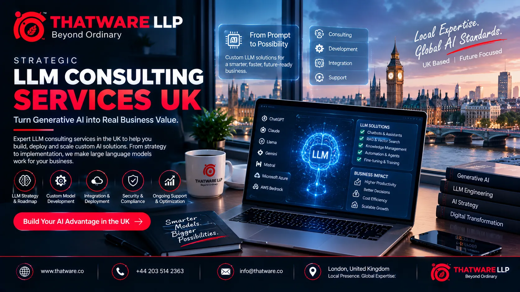 LLM Consulting Services UK: Improve AI Search Visibility with Thatware LLP